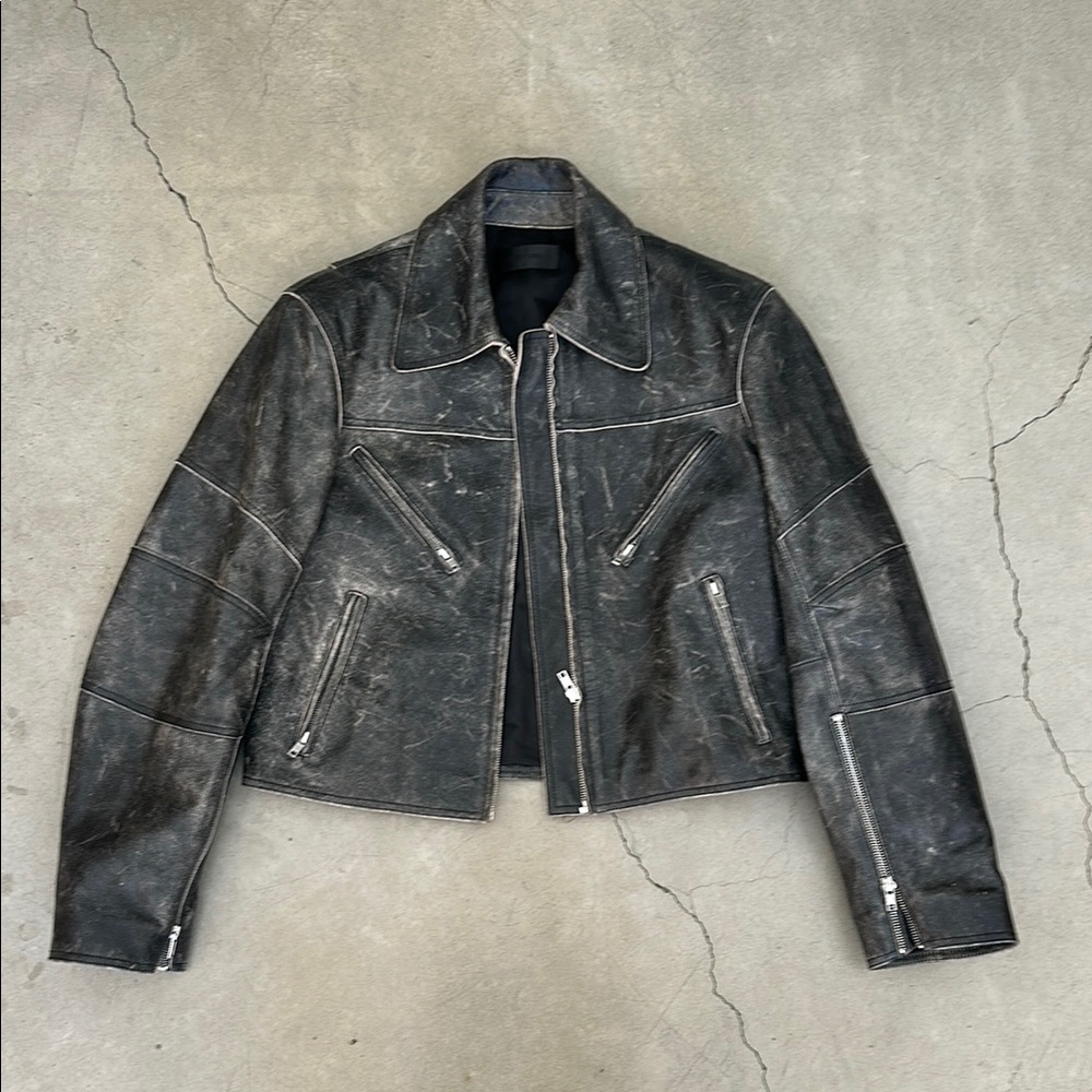 Helmut Lang Leather Biker Jacket